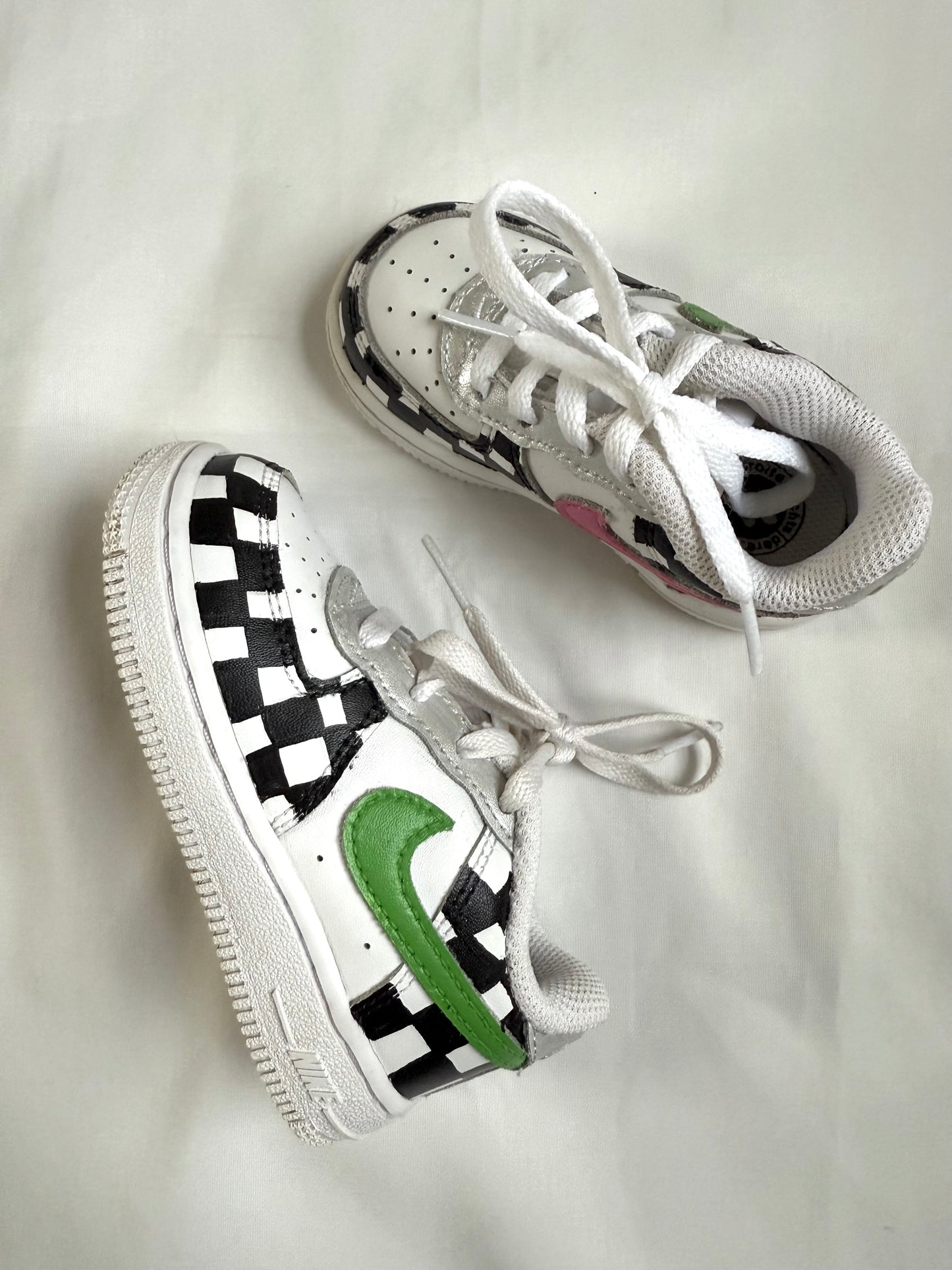 Nike Air Force 1s Checkerboard Trainers (UK 5.5)