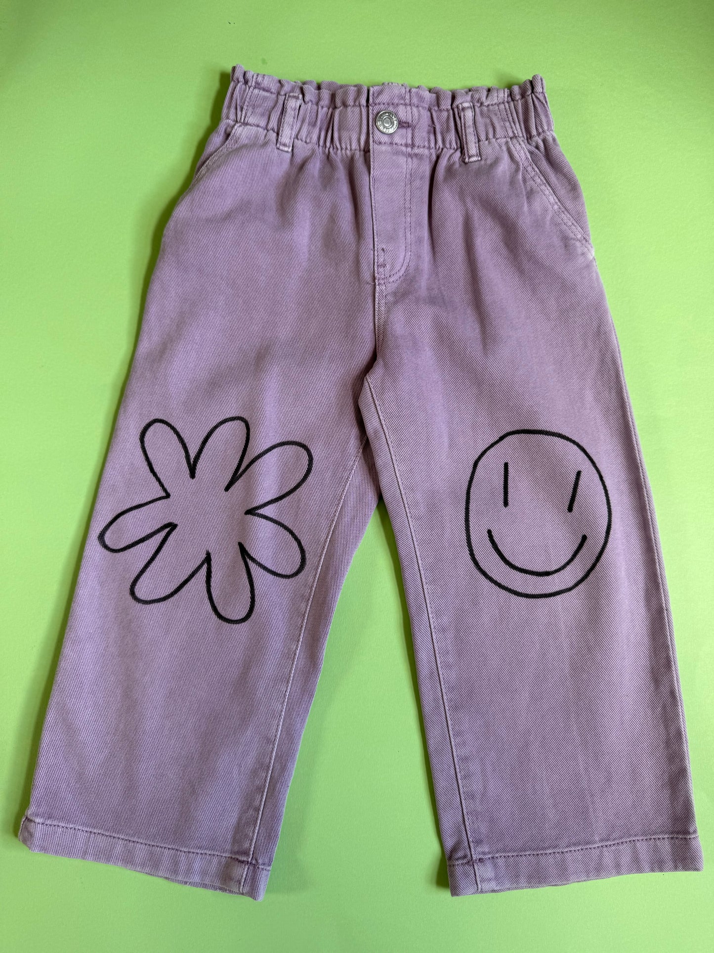 H&M Girls Light Purple Jeans (3-4 years)