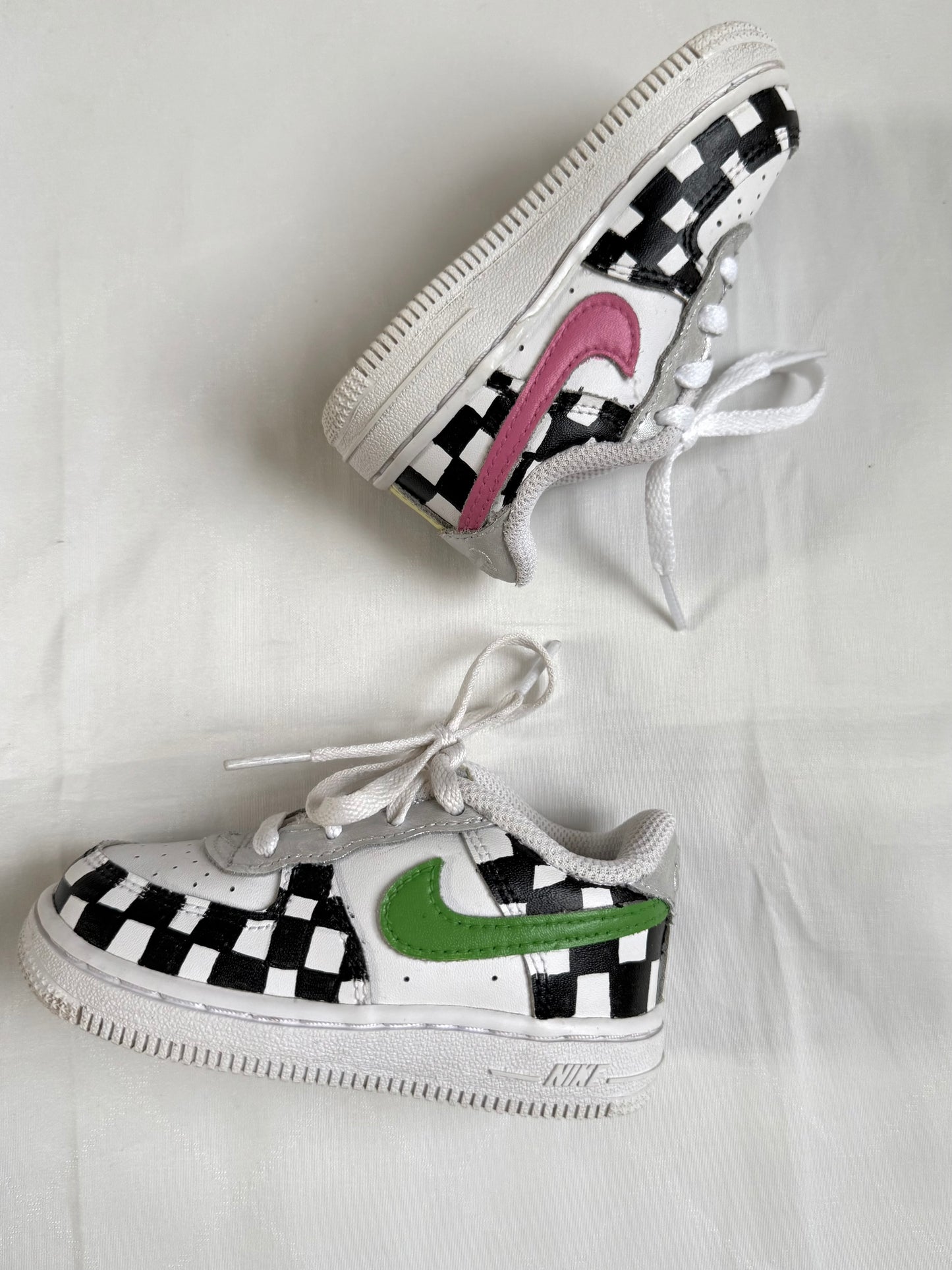 Nike Air Force 1s Checkerboard Trainers (UK 5.5)