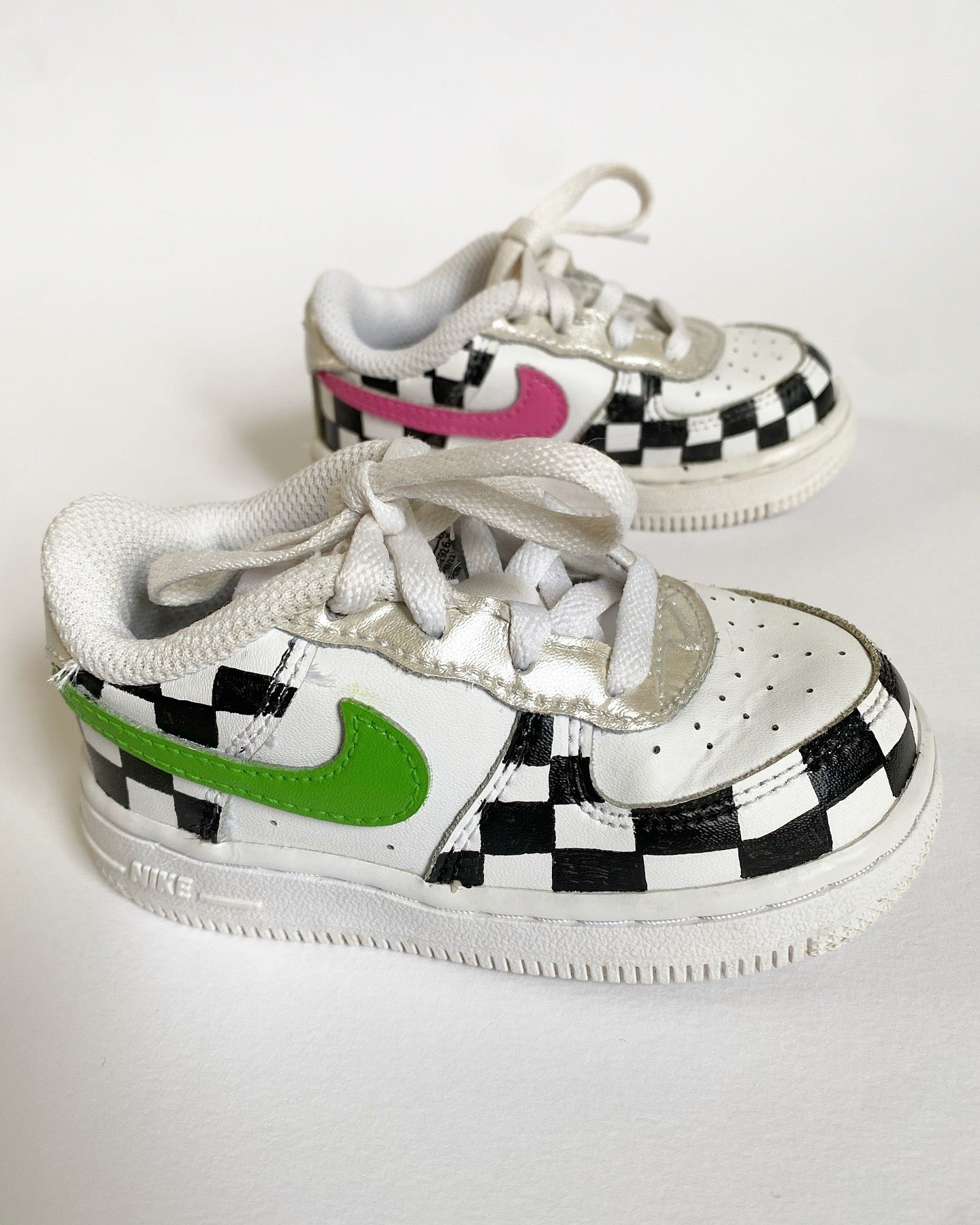 Nike Air Force 1s Checkerboard Trainers (UK 4.5)