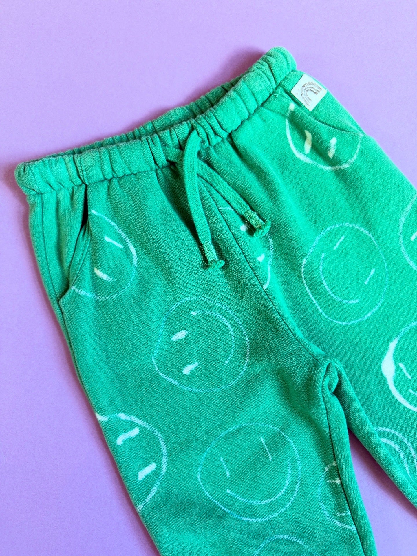 Next Smiley Face Bleached Joggers (12-18 months)