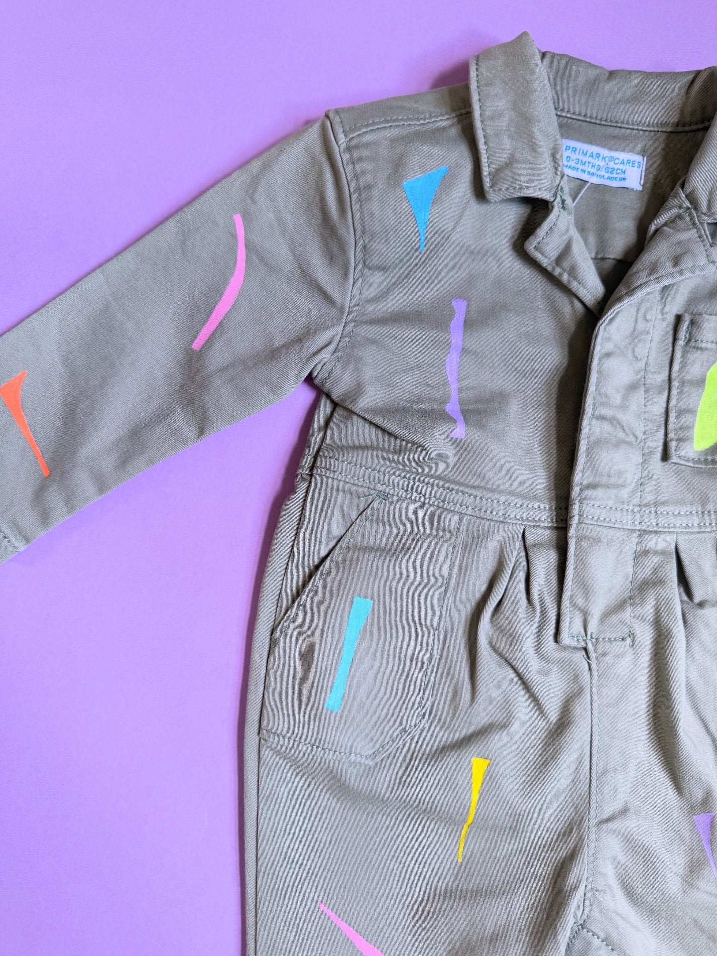 Primark Khaki Baby Boilersuit (0-3 months)