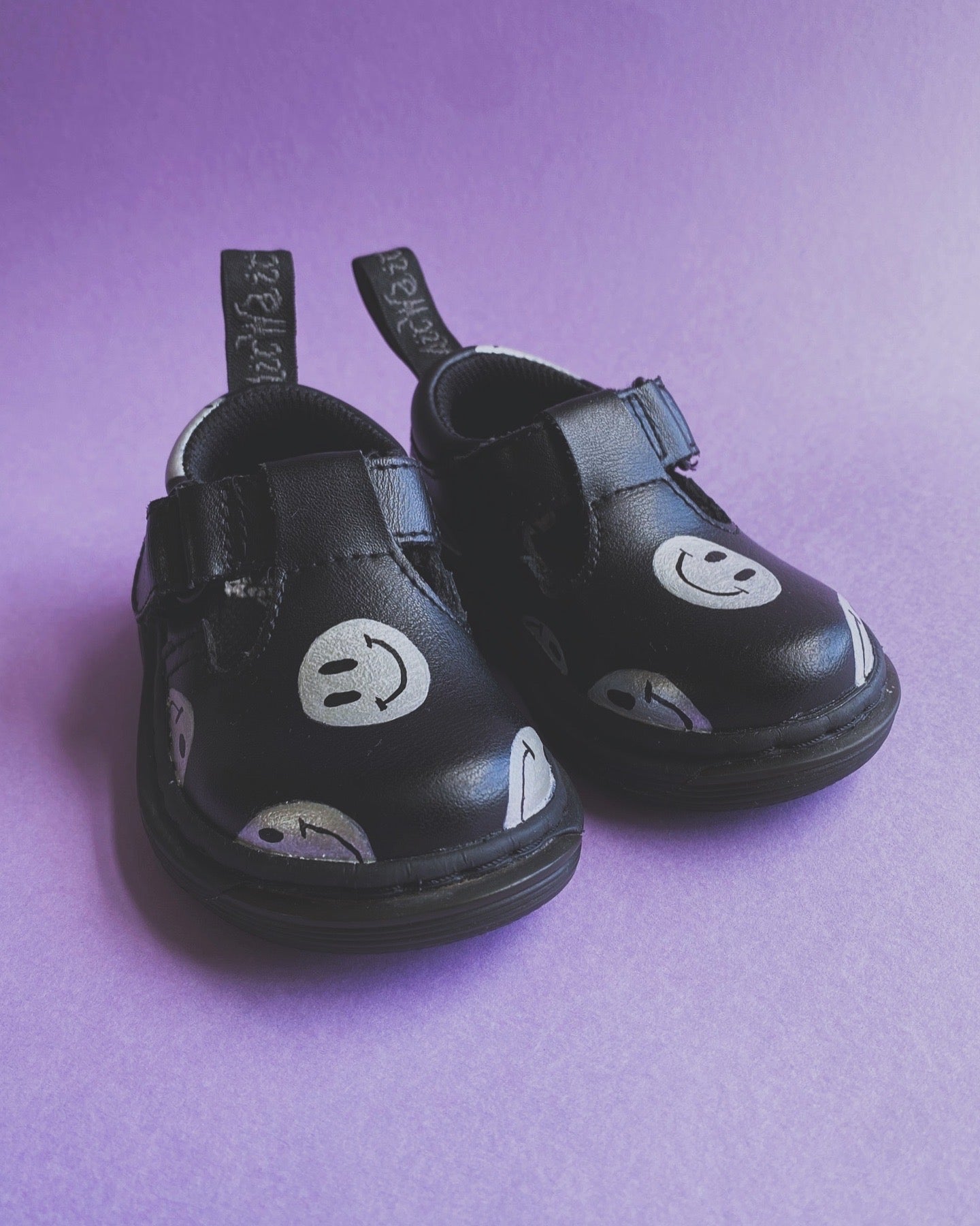 Upcycled Dr Marten T-bar Shoes (infant size 3)