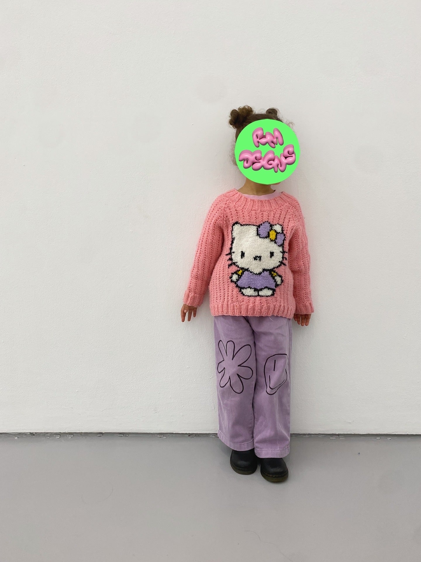 H&M Girls Light Purple Jeans (3-4 years)