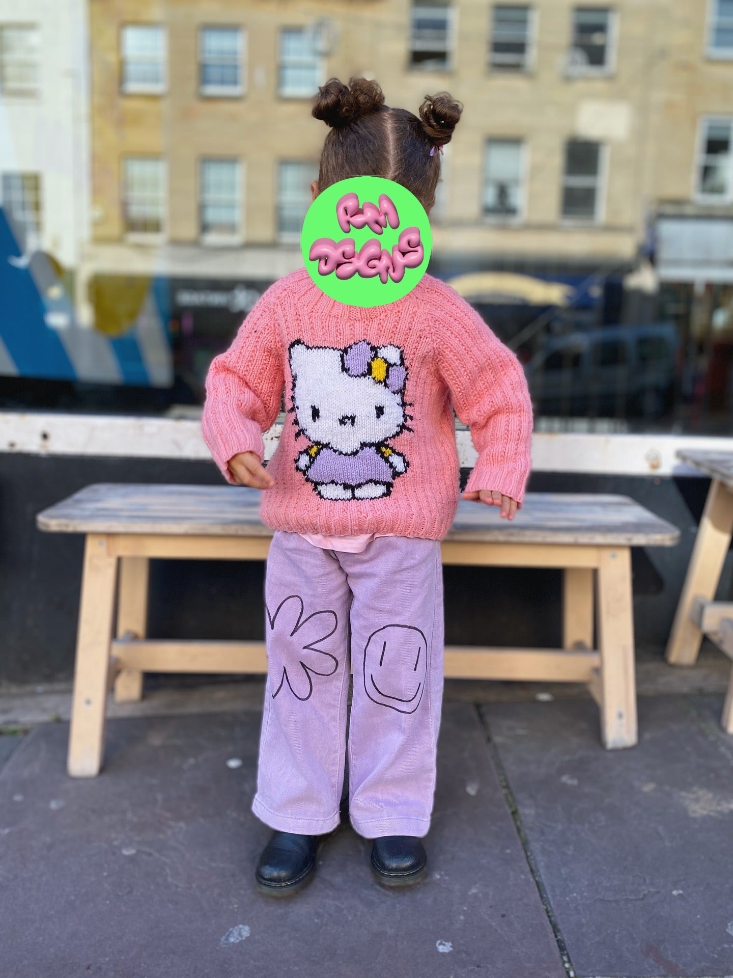 H&M Girls Light Purple Jeans (3-4 years)