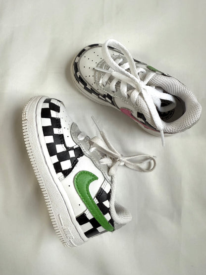 Nike Air Force 1s Checkerboard Trainers (UK 5.5)
