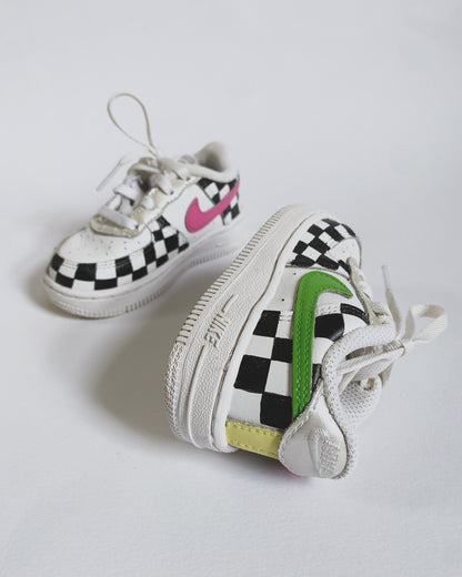 Nike Air Force 1s Checkerboard Trainers (UK 4.5)