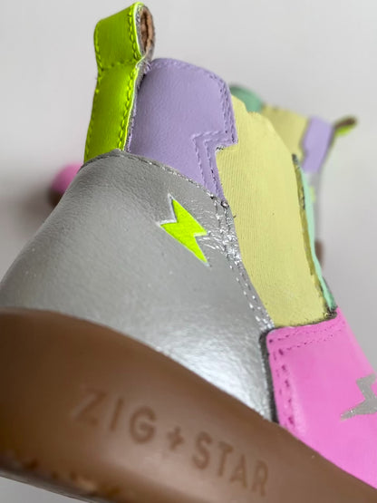 Zig + Star Kids Leather Boots (size 5)
